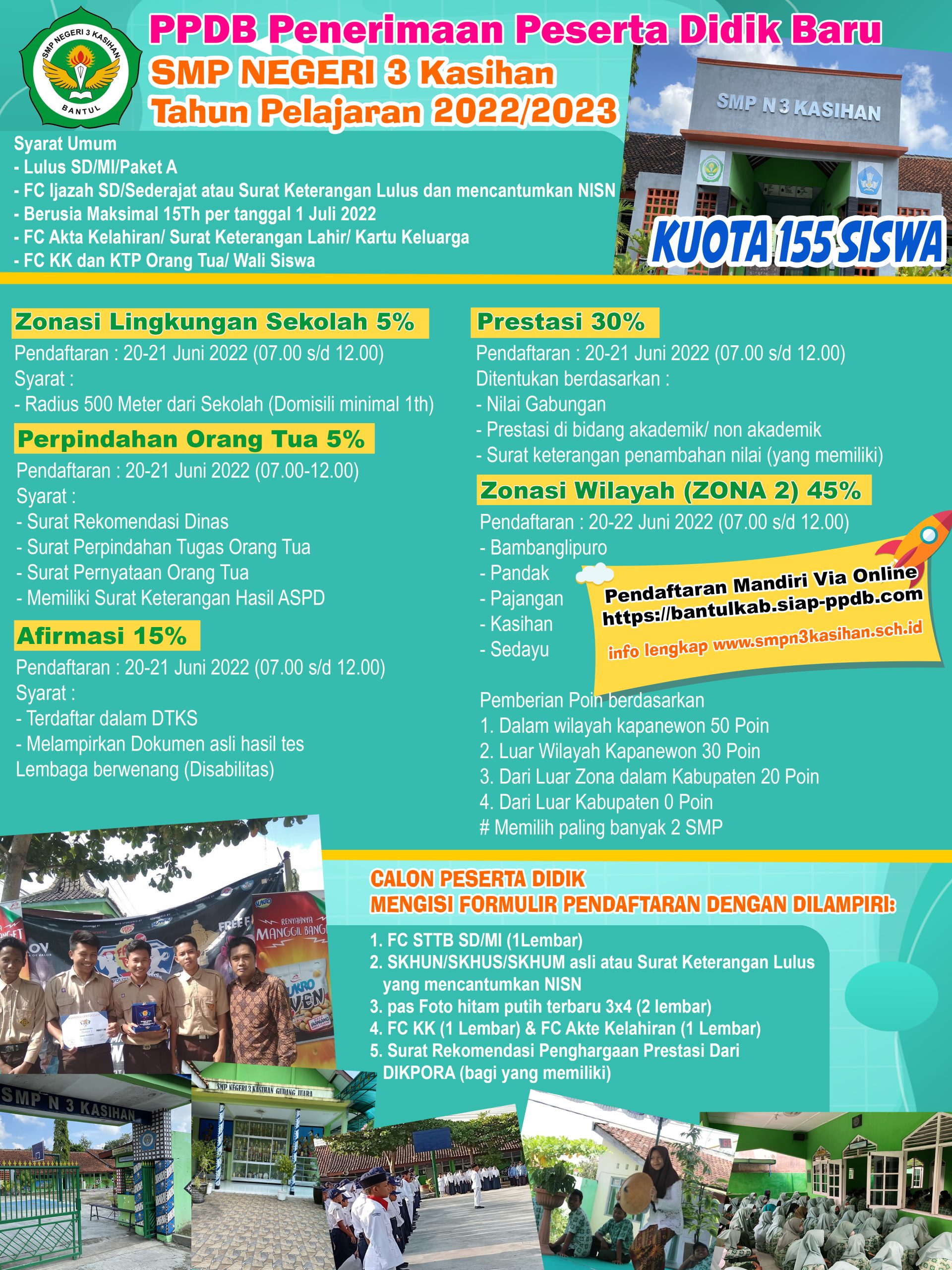 INFO PPDB SMP N 3 KASIHAN 2022/2023 INFO PPDB SMP N 3 KASIHAN 2022/2023